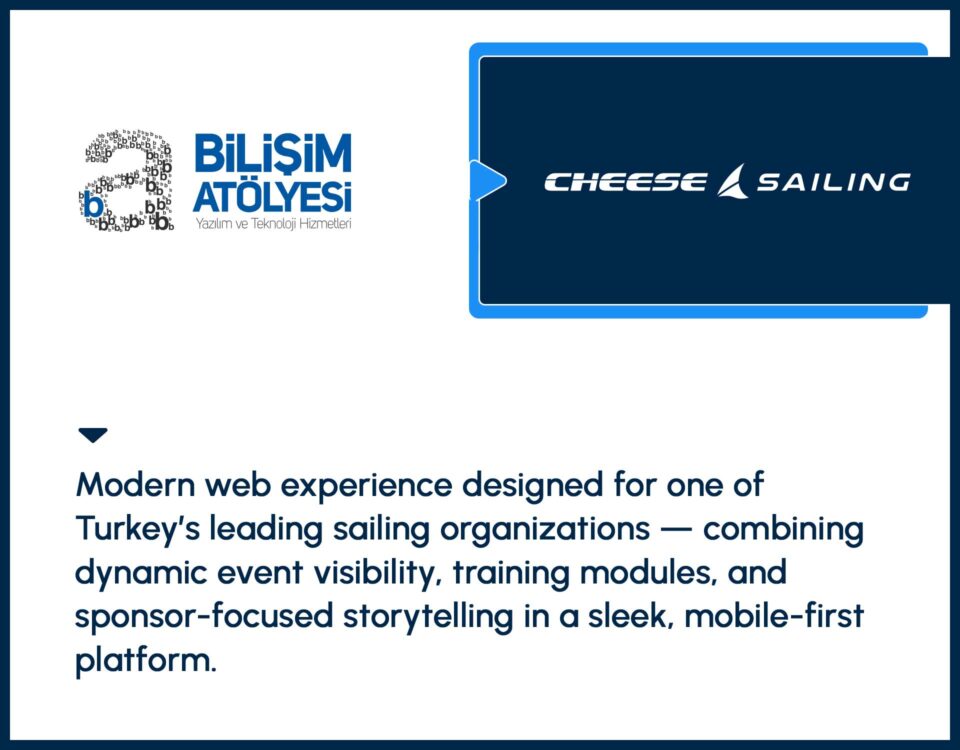 Modern web experience designed for one of Turkey’s leading sailing organizations — combining dynamic event visibility, training modules, and sponsor-focused storytelling in a sleek, mobile-first platform.