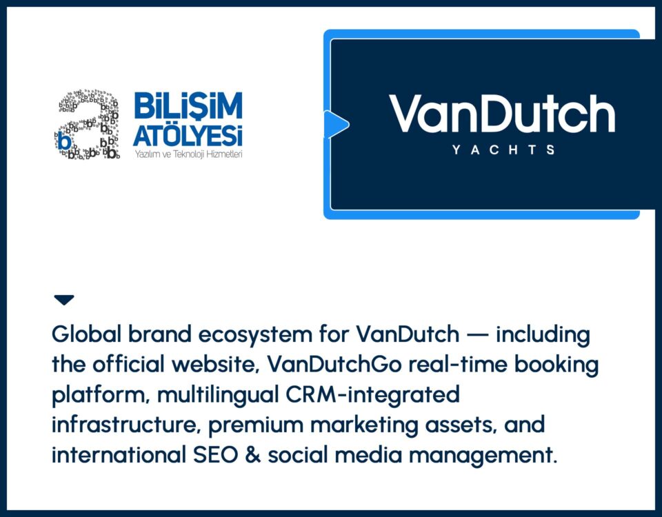 Global brand ecosystem for VanDutch — including the official website, VanDutchGo real-time booking platform, multilingual CRM-integrated infrastructure, premium marketing assets, and international SEO & social media management.