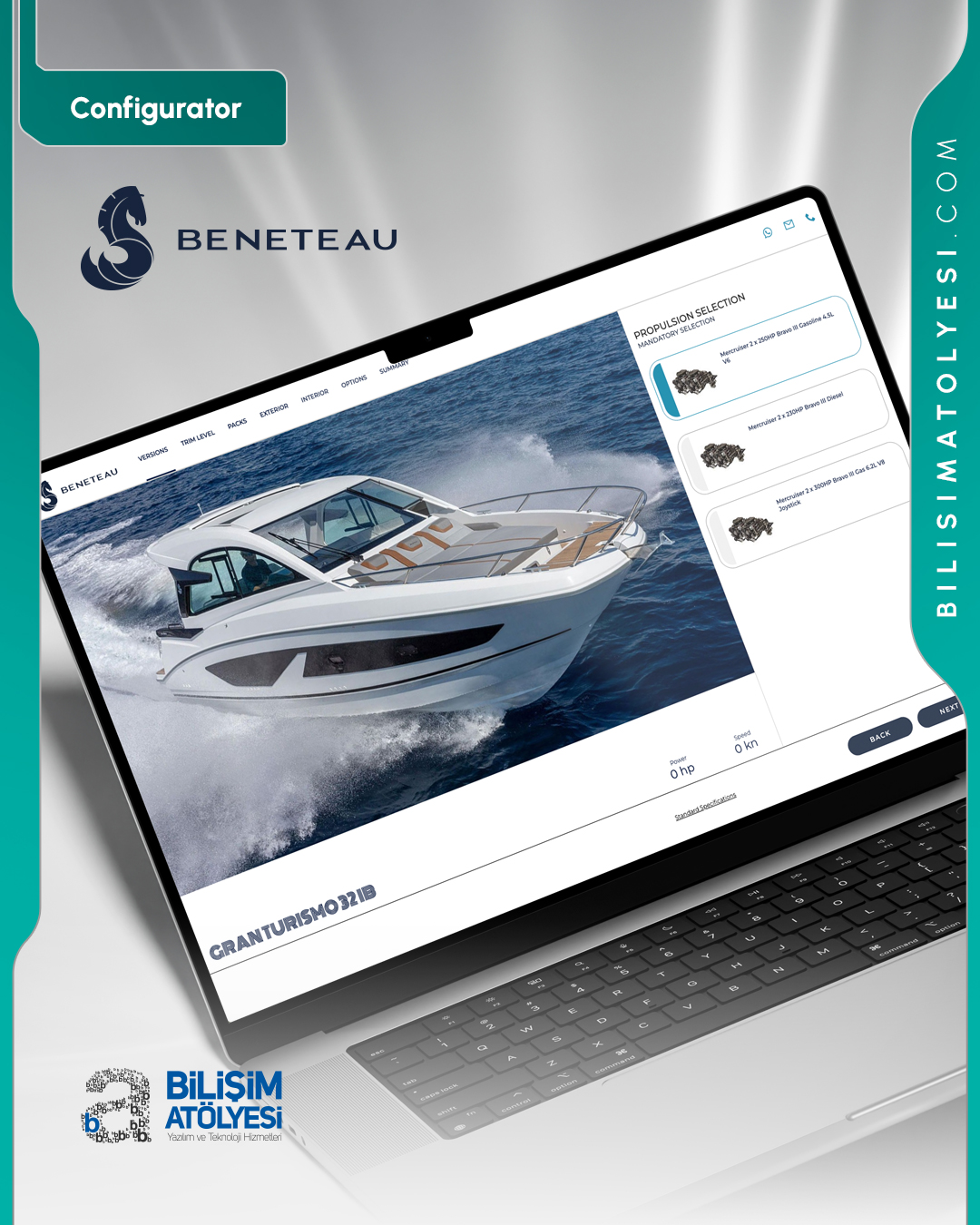 Beneteau — Ürün konfigüratörü