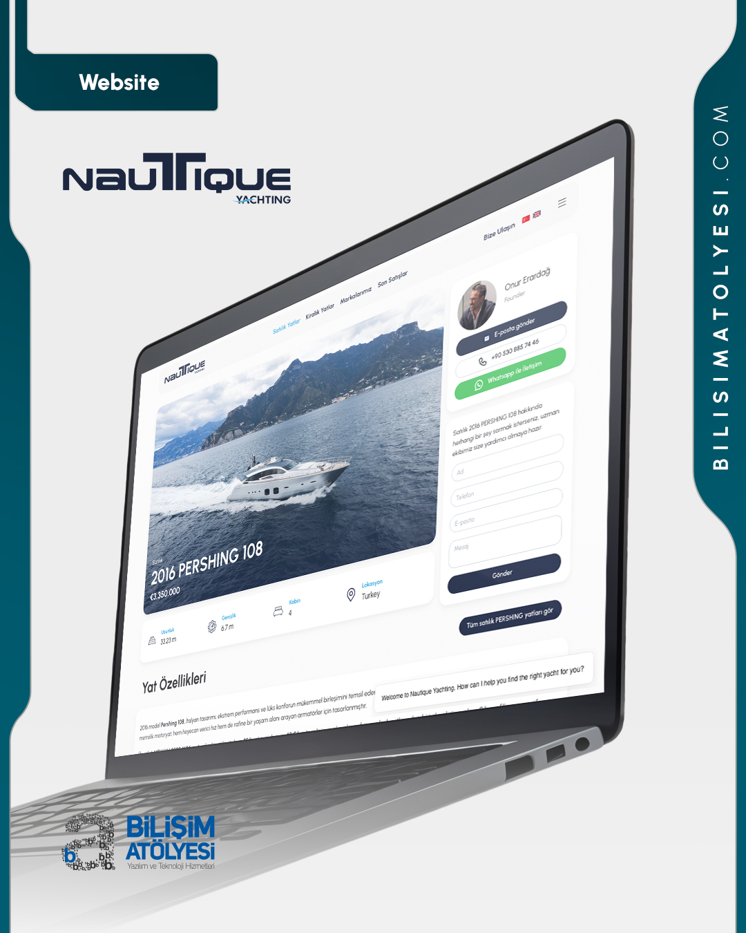 Nautique — Web sitesi