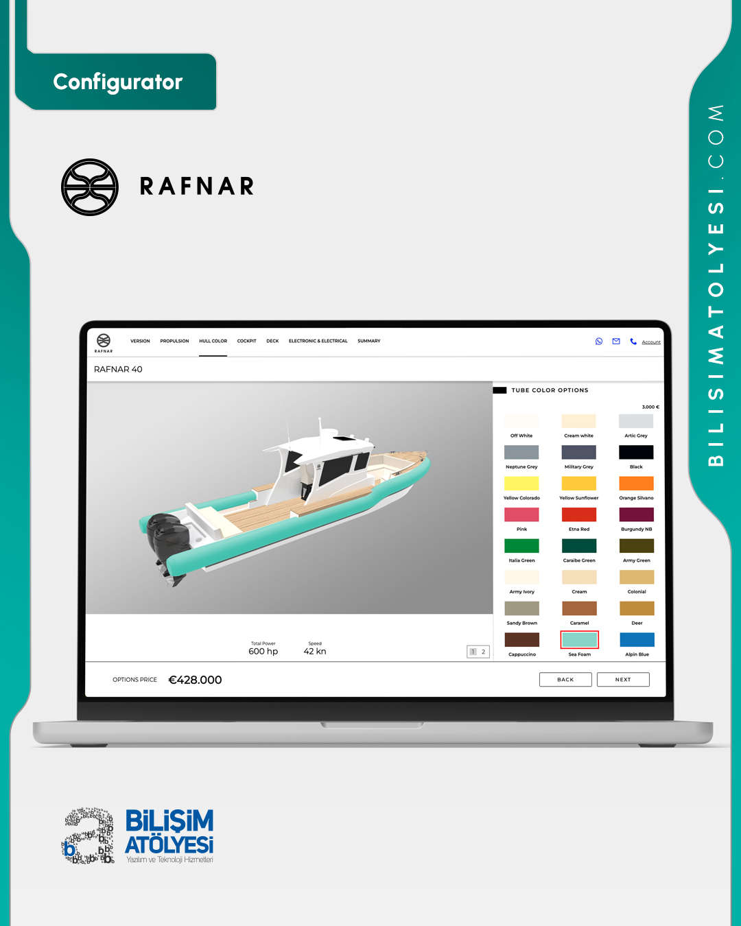 Rafnar — Ürün konfigüratörü