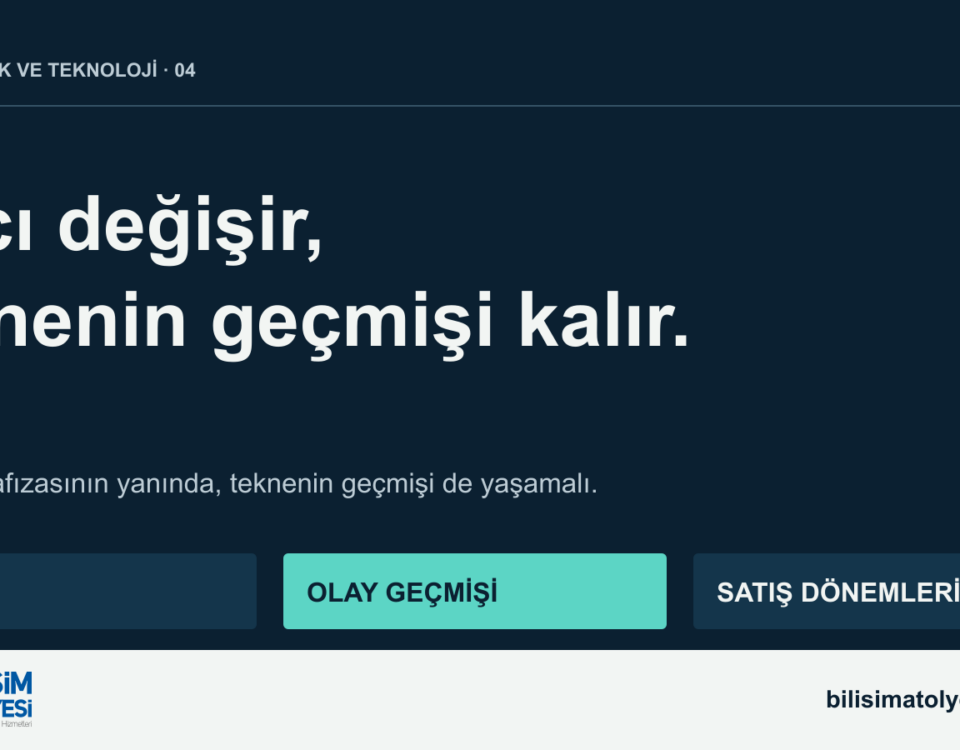 Alıcı değişir, teknenin geçmişi kalır
