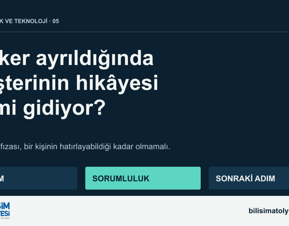 Broker ayrıldığında müşterinin hikâyesi de mi gidiyor?