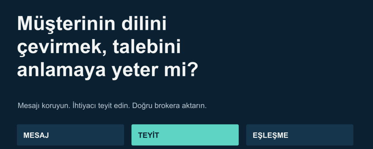 Müşterinin dilini çevirmek, talebini anlamaya yeter mi?